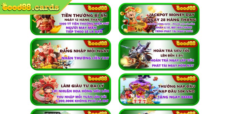 Các loại khuyến mãi Good88