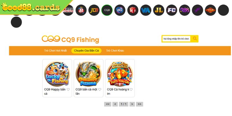 Tìm hiểu vài nét về sảnh bắn cá CQ9 Good88