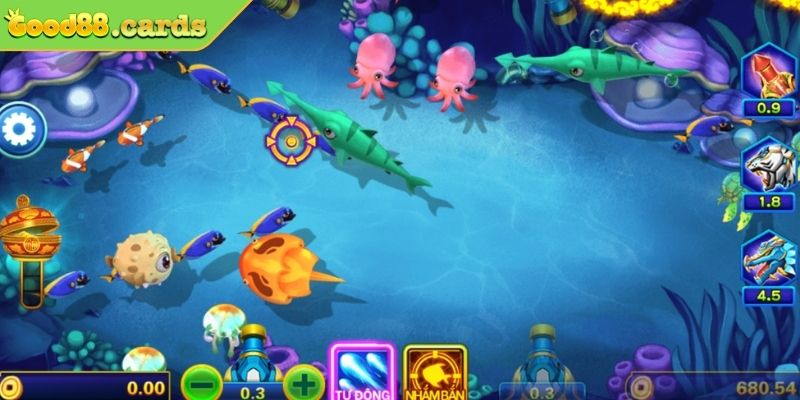 Bắn Cá Thần Tài Good88 Trải Nghiệm Săn Cá Kiếm Tiền Đỉnh Cao 4 Ưu tiên săn cá nhỏ